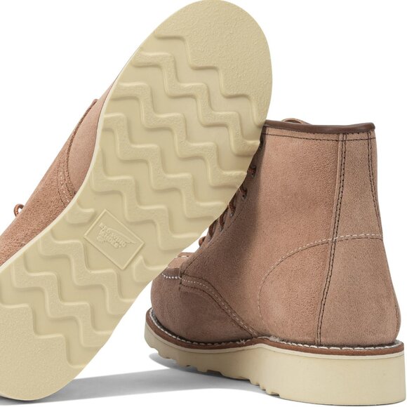 Red Wing Shoes 6'' Moc Toe 3319 Dusty Rose Abilene Lace-Up Ankle Boots US 7.5 Wo - Picture 5 of 5